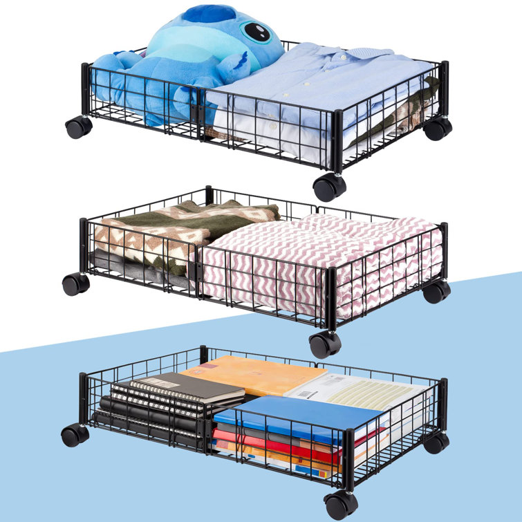 Williston 3 Pack Under Bed Storage Containers With Wheels